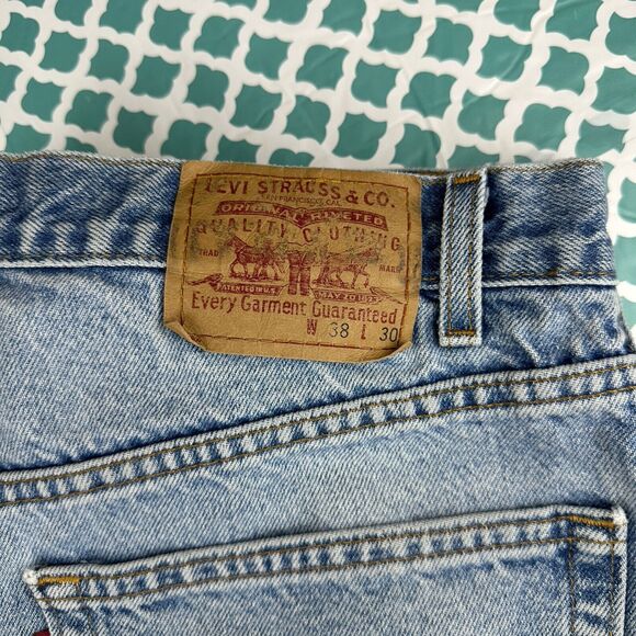 Levi's 468 Jeans 38x30 Relaxed Straight-Leg Faded 90's VINTAGE - Picture 2 of 16